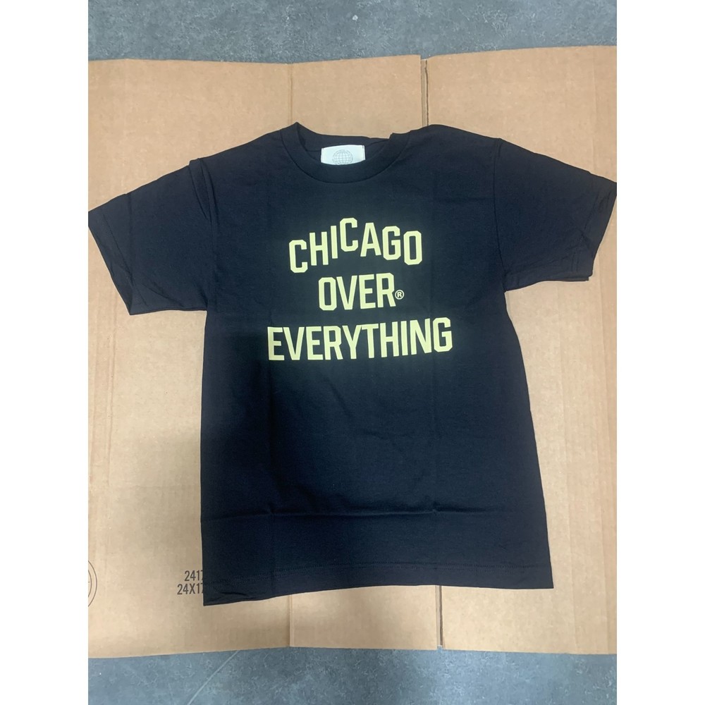 Lost Paradise by Rello CHICAGO OVER EVERYTHING Re-Envisioned Classic Tee, Black